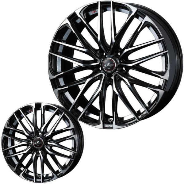 225/50R18 LEONIS SK PBMC 18インチ 5穴 114.3/100 7J/8J ...