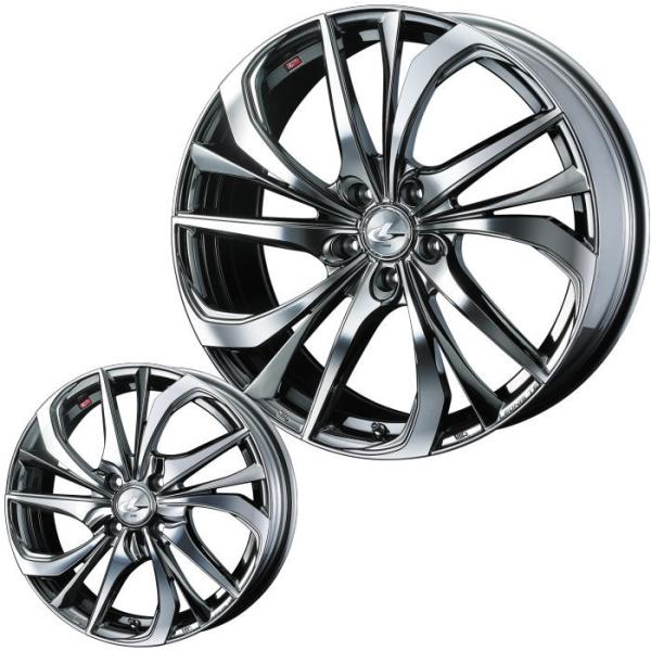 225/50R18 LEONIS TE BMCMC 18インチ 5穴 114.3/100 7J/8J...