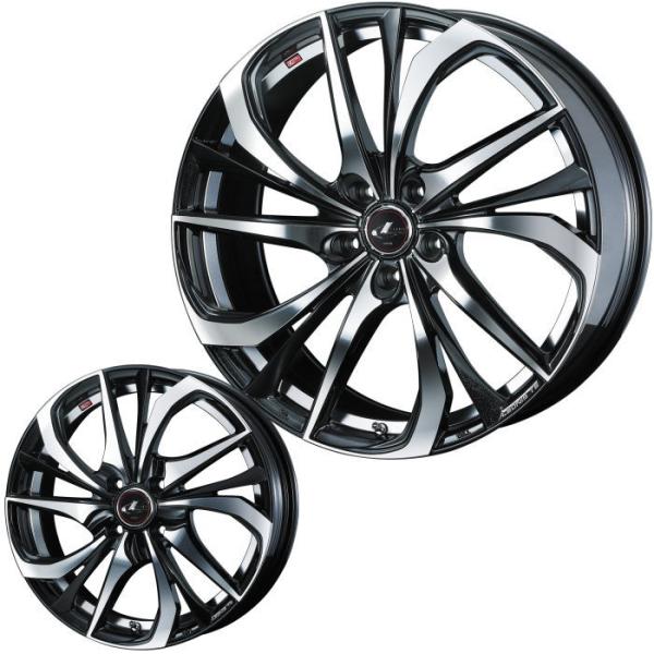 225/50R18 LEONIS TE PBMC 18インチ 5穴 114.3/100 7J/8J ...