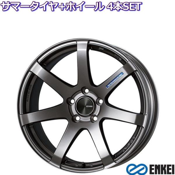 ENKEI PerformanceLine PF07 ダークシルバー 16インチ 軽自動車 ツライチ...