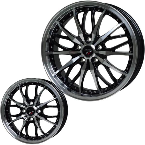 205/50R17 プレシャス HM-3 メタリックブラック 17インチ 4穴 100 6.5J サ...