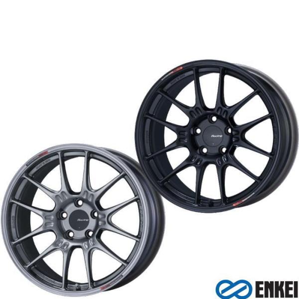 225/50R18 エンケイ/ENKEI Racing GTC02 ハイパーシルバー/マットブラック...