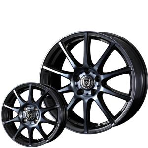 ヨコハマ アイスガード7 iG70 165/70R14 ライツレー KC ブラックポリッシュBC 14インチ 4穴 100 4.5J スタッドレスタイヤ ホイールセット｜mkst