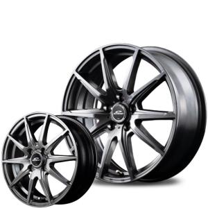 ダンロップ ウィンターマックス WM02 155/65R13 シュナイダー SLS メタリックグレー 13インチ 4穴 100 4B スタッドレスタイヤ ホイールセット｜mkst