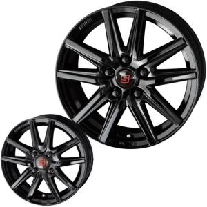 ブリヂストン ブリザック VRX2 155/65R13 ザイン SS ソリッドブラック 13インチ 4穴 100 4B スタッドレスタイヤ ホイールセット｜mkst