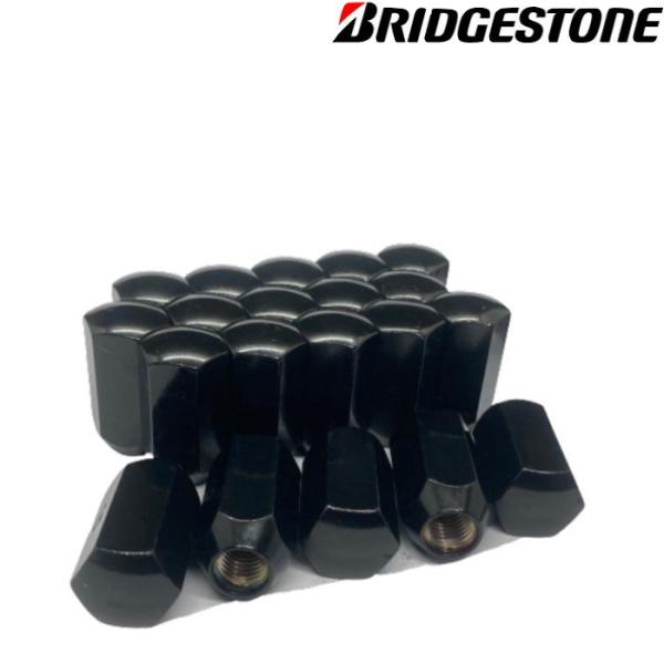 ブリヂストン ホイールナット ブラック ロング 全長42mm M12×P1.5 21HEX 20個