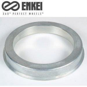 ENKEI ハブリング ツバ付 アルミ製 シルバー 73mm→56.6mm [1枚]【品番 : HUB-HR-FI】｜mkstmkst