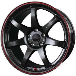 ホイール単品 1本 CROSS SPEED CR7 グロスガンメタ+レッドライン 18インチ 8.5J+38 5H-114.3｜mkstmkst