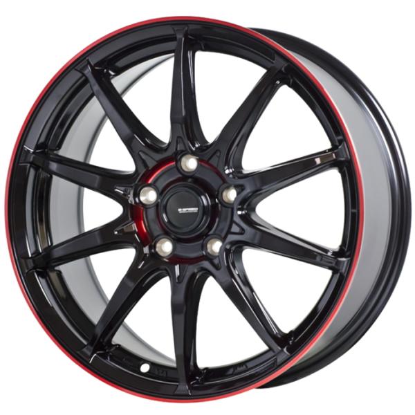 ホイール4本セット 16インチ 6.5J+38 5H-114.3 G.Speed P-05R ブラッ...