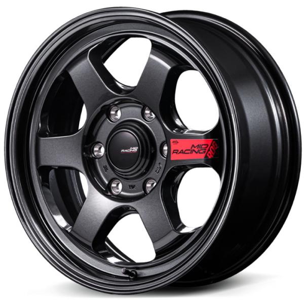 ホイール4本セット 18インチ 8J+55 6H-139.7 MID RACING R06 クリスタ...