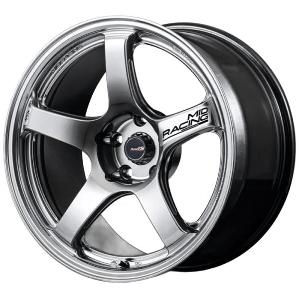 ホイール4本セット 18インチ 8.5J+45 5H-100 MID RACING R50 EVO ...