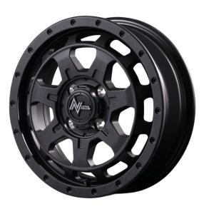 ホイール4本セット 14インチ 4.5J+45 4H-100 NITRO POWER M7 PHALANX バレルブラック