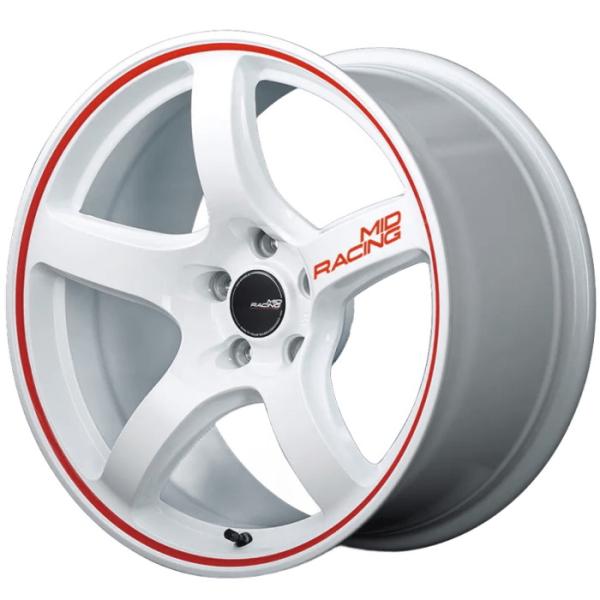 ホイール4本セット 17インチ 7J+48 5H-114.3 RMP RACING R50 ホワイト...