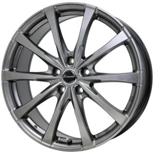 BRIDGESTONE Playz PZ-X 205/60R15 91H Exceeder E08 ダークシルバー 15インチ 6J+43 5H-114.3 サマー 4本セット