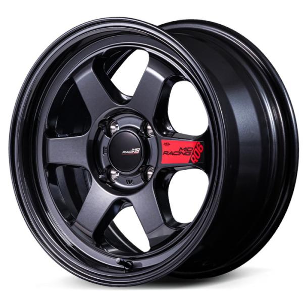 スタッドレス 195/45R16 MID RACING R06 クリスタルブラック 16インチ 7J...