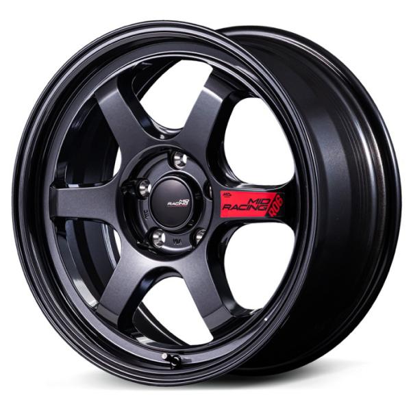 スタッドレス 215/60R17 MID RACING R06 クリスタルブラック 17インチ 7....
