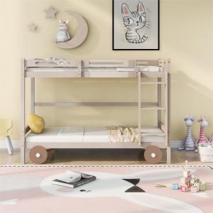 二段ベッド 可愛らしい車のデザイン 子供/大人用...の商品画像