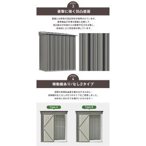 【可動棚付き/なし】物置 屋外 大型 倉庫 大...の詳細画像3