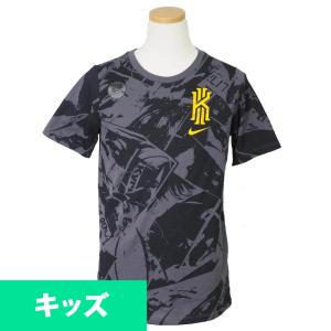 ナイキ カイリー/NIKE KYRIE キッズ Tシャツ 半袖 アイズ AOP グレー【OCSL】｜mlbshop