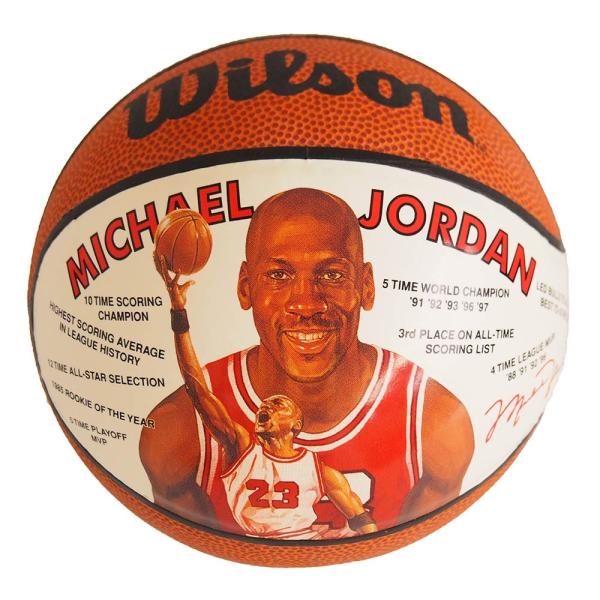 NBA ブルズ マイケル・ジョーダン ミニバスケットボール 1991年モデル Wilson レアアイ...