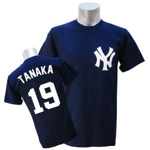 田中将大 Tシャツ ヤンキース MLB ネイビー マジェスティック｜mlbshop