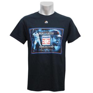 リニューアル記念メガセール MLB メッツ マイク・ピアザ 2016 殿堂入り記念 ポートレート Tシャツ マジェスティック/Majestic｜mlbshop