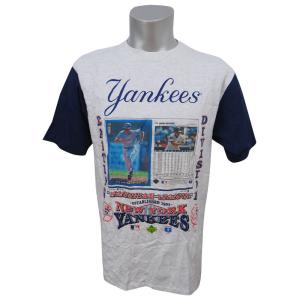 MLB ヤンキース ウェイド・ボッグス アッパーデック トレーディングカード デザイン Tシャツ SPORT ATTACK グレー レアアイテム【OCSL】｜mlbshop