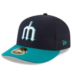 マリナーズ キャップ ニューエラ NEW ERA  MLB 2018 プロライト バッティング プラクティス ロープロファイル 59FIFTY ネイビー｜mlbshop