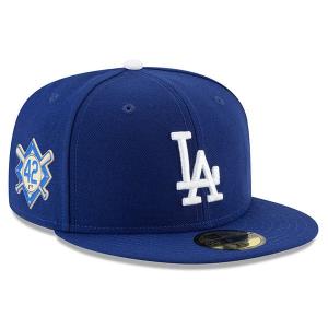 ドジャース キャップ ニューエラ NEW ERA  MLB 2018 ジャッキー・ロビンソン・デイ 59FIFTY フィット ブルー｜mlbshop