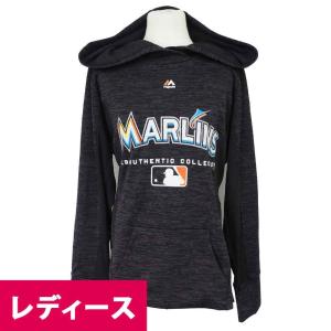 リニューアル記念メガセール MLB パーカー マーリンズ 2018 選手着用モデル チームドライブ ウルトラストリーク パーカー レディース｜mlbshop