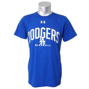 MLB ドジャース Tシャツ 半袖 UA パフォーマンス アーチ アンダーアーマー/UNDER ARMOUR ロイヤル【OCSL】｜mlbshop