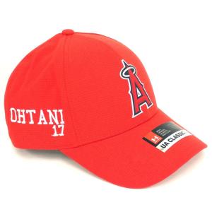 エンゼルス キャップ MLB Shohei Ohtani #17 アジャスタブル カスタマイズ ブロック アンダーアーマー UNDER ARMOUR レッド｜mlbshop