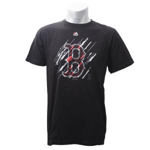 MLB レッドソックス Tシャツ プレイング ザ・シフト マジェスティック/Majestic ブラック｜mlbshop