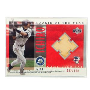 MLB イチロー シアトル・マリナーズ トレーディングカード/スポーツカード 2001 Rookie Ichiro #B-14 82/100 Game Bat Upper Deck｜mlbshop