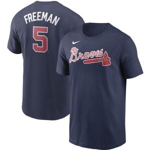 MLB フレディ・フリーマン アトランタ・ブレーブス Tシャツ ネーム＆ナンバー ナイキ/Nike ネイビー【OCSL】｜mlbshop