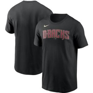 MLB アリゾナ・ダイヤモンドバックス Tシャツ チーム ワードマーク ナイキ/Nike ブラック【OCSL】｜mlbshop