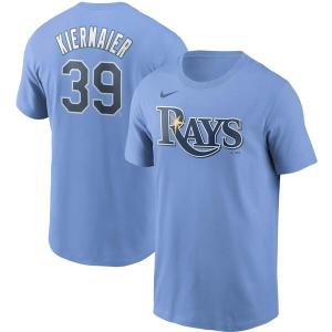 ケビン・キアマイアー MLB レイズ Tシャツ ネーム & ナンバー ナイキ/Nike ライトブルー｜mlbshop