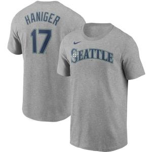 MLB ミッチ・ハニガー シアトル・マリナーズ Tシャツ ネーム & ナンバー ナイキ/Nike グレー｜mlbshop