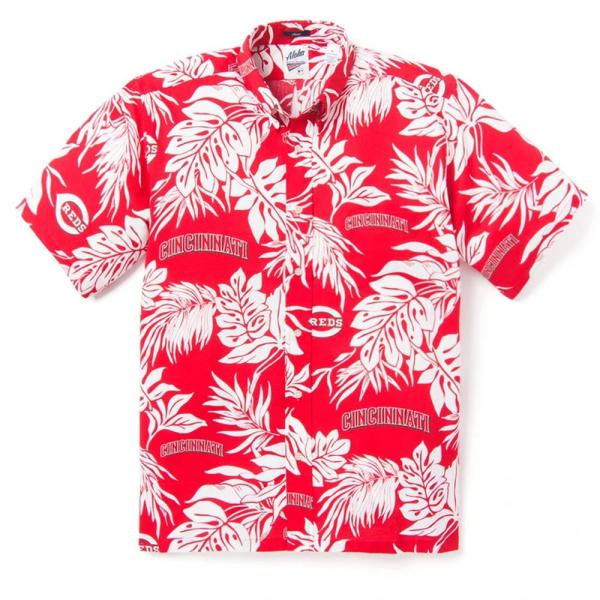 秋山翔吾 選手所属 MLB シンシナティ・レッズ アロハシャツ ハワイアンシャツ Reyn Spoo...