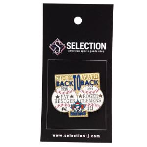 MLB パット・ヘントゲン トロント・ブルージェイズ ピンバッチ/ピンズ 1996 1997 Cy Young Award Back to Back Pin Peter&David｜mlbshop