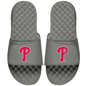 MLB フィラデルフィア・フィリーズ サンダル/シューズ Alternate Logo Slide Sandals ISlide グレー｜mlbshop