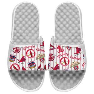 MLB セントルイス・カージナルス サンダル/シューズ Cooperstown Collection Loudmouth Slide Sandals ISlide ホワイト｜mlbshop