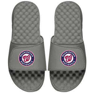 MLB ワシントン・ナショナルズ サンダル/シューズ Primary Logo Slide Sandals ISlide グレー｜mlbshop