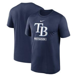 筒香嘉智 所属 レイズ Tシャツ tシャツ 半袖 メンズ ネイビー MLB 2020 ポストシーズン プレーオフ タンパベイ・レイズ MLB2020PS｜mlbshop