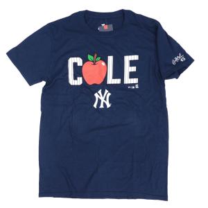 ゲリット・コール Tシャツ ヤンキース MLB ネイビー サイン刺繍 メンズ 半袖【OCSL】｜mlbshop