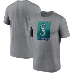マリナーズ Tシャツ ナイキ Nike グレー メンズ 半袖 MLB Local Logo Legend T-Shirt 21nrs｜mlbshop