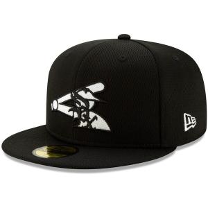 ホワイトソックス キャップ ニューエラ New Era 59FIFTY Fitted Hat MLB 2021スプリングトレーニング ブラック 21nrs｜mlbshop