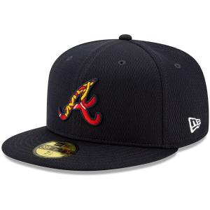 ブレーブス キャップ ニューエラ New Era 59FIFTY Fitted Hat MLB 2021スプリングトレーニング ネイビー 21nrs｜mlbshop