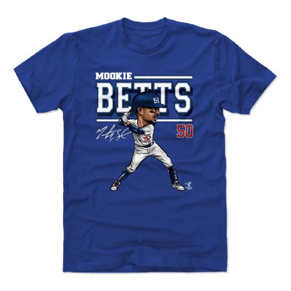 ムーキー・ベッツ Tシャツ MLB ドジャース Cartoon T-Shirt 500Level ロ...