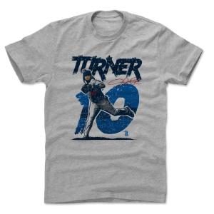 ジャスティン・ターナー Tシャツ MLB ドジャース Hot Corner B T-Shirt 500Level ヘザーグレー｜mlbshop
